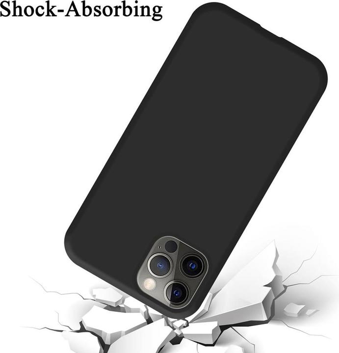 Actual product image Cadorabo TPU Liquid Silicone Case Cover (Apple iPhone 12 Pro Max)