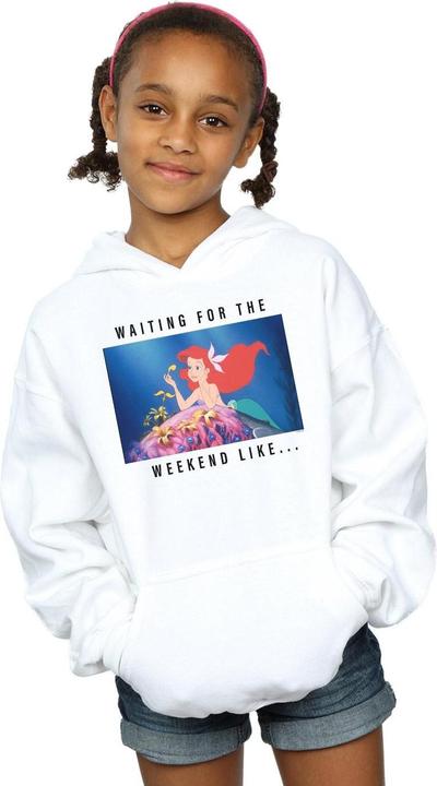 Actual product image Disney Princess Girls Ariel Waiting For The Weekend Hoodie (140, 146)