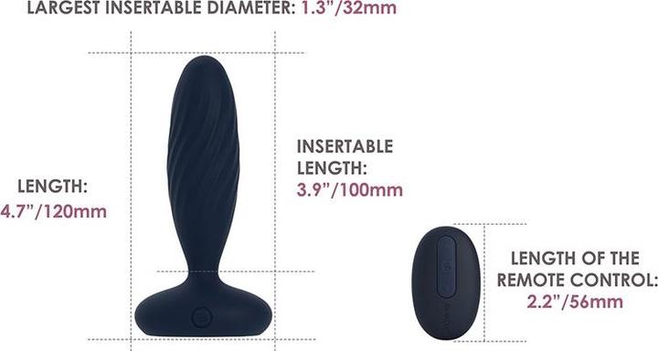 Actual product image Svakom Jordan anal vibrator