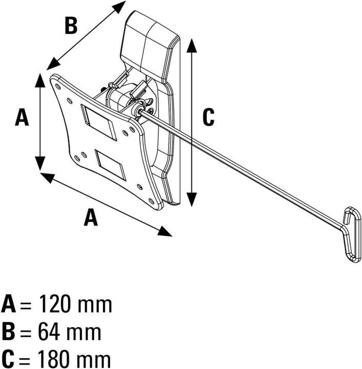 Produktbild Hama Tilt Ultraslim (Wand, 26", 25 kg)