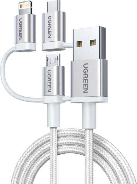 Image du produit Ugreen Câble multifonctionnel USB2.0-A 3 en 1 (1.50 m, USB 2.0)
