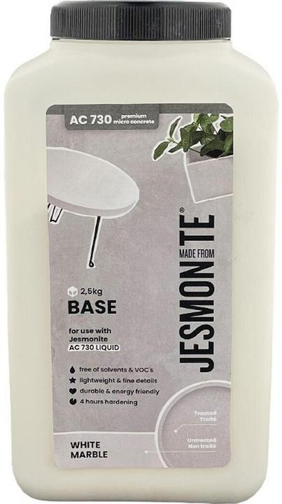 Produktbild Jesmonite Modelliermasse Zementbasis Pulver 2.5 kg, White Marble