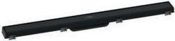 Actual product image hansgrohe Shower channel RainDrain Match, with height-adjustable frame 800 mm, matt black (800 mm)