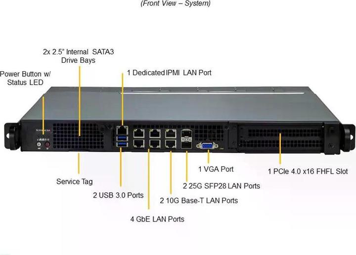 Image du produit Supermicro Serveur IoT SuperServer SYS-110D-8C-FRAN8TP