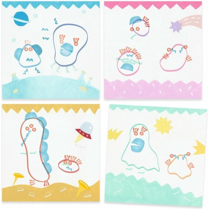 Actual product image Djeco Stamp set Up There