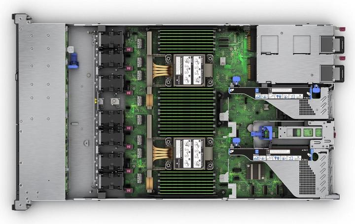 Actual product image HPE ProLiant DL360 Gen11 5515+ 3.2GHz 8-core 1P 32GB-R MR408i-o NC 8SFF 1000W PS Server (32 GB, Rack Server)