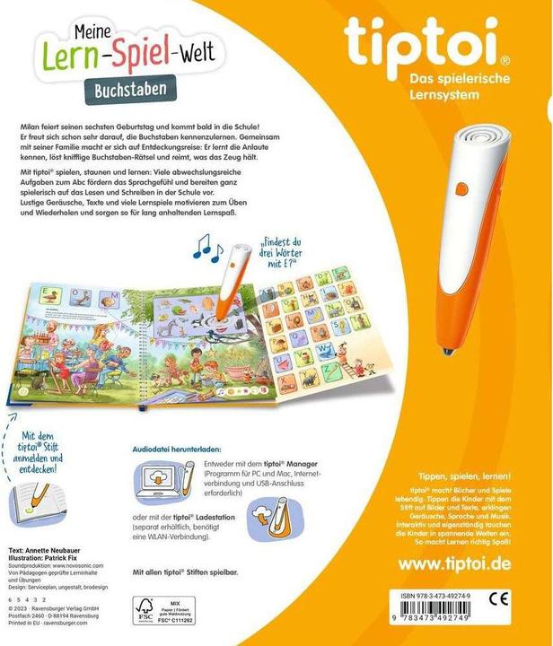 Image du produit tiptoi Buchstaben (Allemand, Patrick Fix, Annette nouveau fermier, 2023)