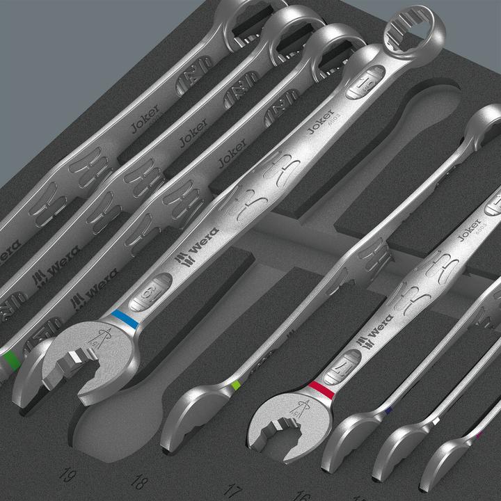 Produktbild Wera 9731 Schaumstoffeinlage 6003 Joker Set 1 (12 mm, 17 mm, 11 mm, 13 mm, 15 mm, 24 mm, 10  mm, 19 mm, 14 mm, 20 mm, 21 mm, 16 mm, 18 mm, 22 mm)