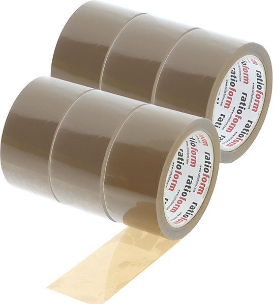 Immagine prodotto kaiserkraft Nastro da imballaggio in PP, spessore del materiale 45 µm, conf. da 6 rotoli (50 mm)