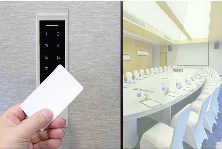 Immagine prodotto Sygonix SY-6121662 Sistema di accesso con impronte digitali/RFID Montaggio in superficie 12 V/DC, 1 (Impronta, Combinazione numerica elettronica, Smartphone, Scheda chiave)