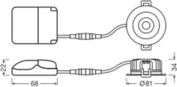 Actual product image Ledvance LED recessed spotlight (480 lm)