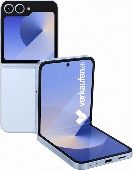 Image du produit verkaufen.ch Galaxy Z Flip6 (256 Go, Bleu, 6.70", 50 Mpx, SIM + eSIM, B / Très bon)