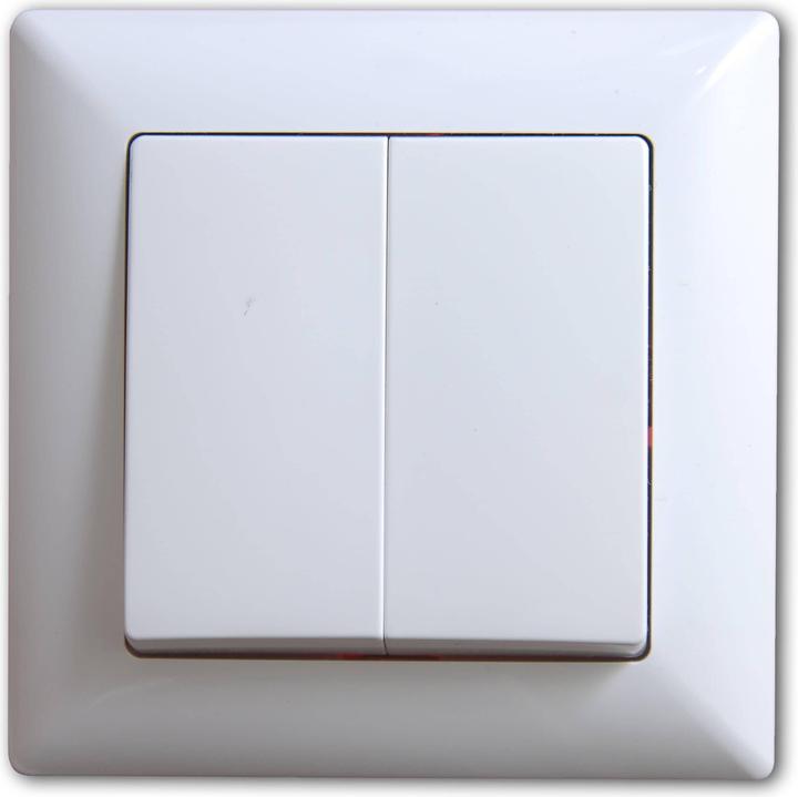 Actual product image Gunsan Visage 2-gang switch Series switch flush-mounted White
