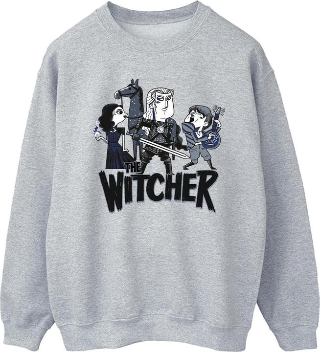Immagine prodotto Netflix The Witcher Team Illustrated Felpa Uomo (L)
