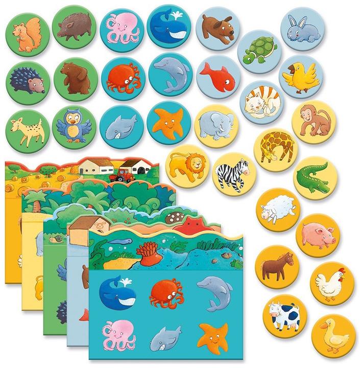 Immagine prodotto Djeco Gioco educativo sugli animali (Tedesco, Inglese, Francese)