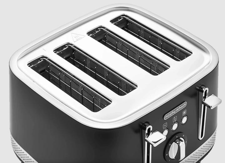 Actual product image Morphy Richards Illumination black 4-slice toaster