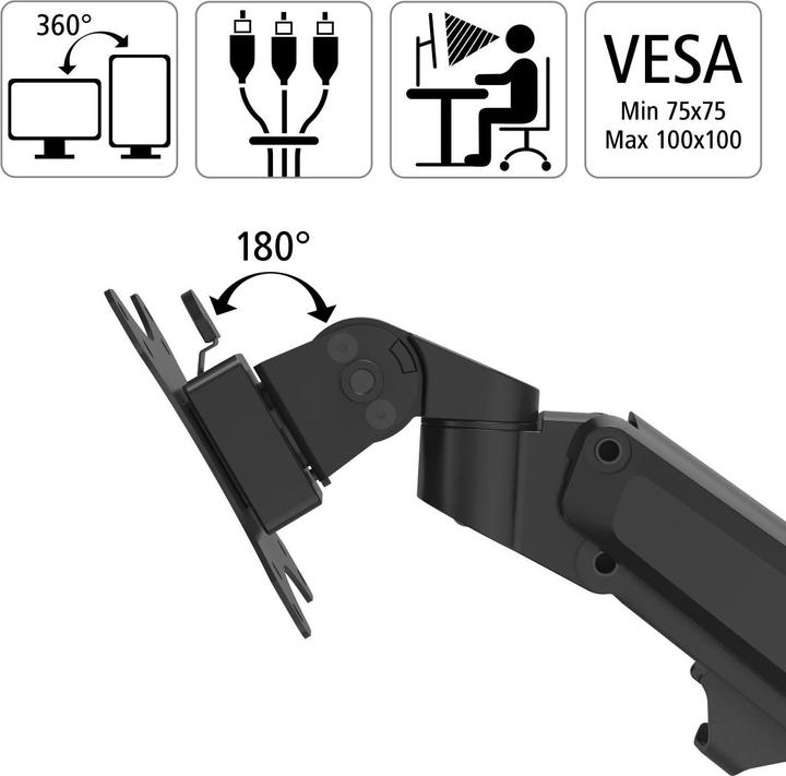 Actual product image Hama Monitorarm (Table, 35")