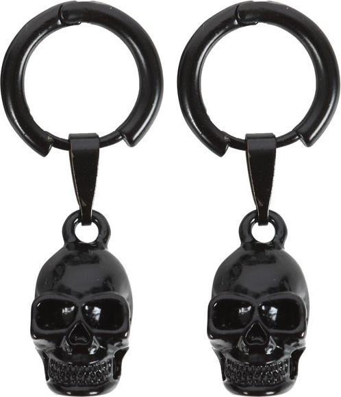 Actual product image Something Different Stainless Steel Skull Earrings (Nickel-free)