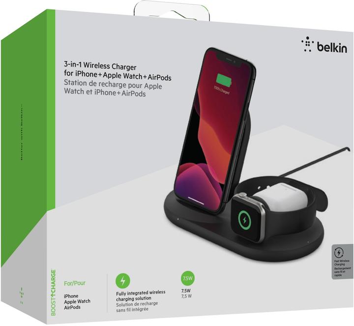Image du produit Belkin BoostCharge 3-in-1 Ladestation (7.50 W)