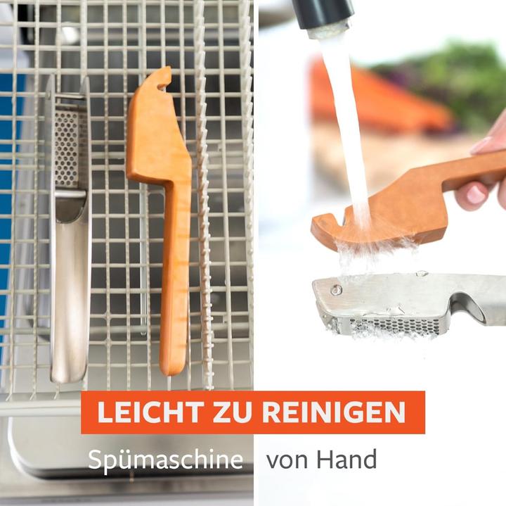 Actual product image Full Circle Home Knoblauchpresse Easy-Clean Crushed It