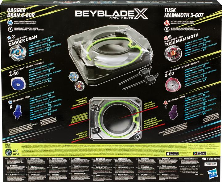Actual product image Hasbro Beyblade X Xtreme Battle Set (German)