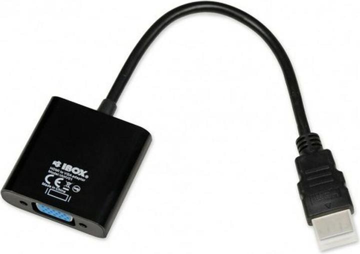 Immagine prodotto iBox IAHV01 Cavo video adattatore HDMI tipo A (standard) VGA (D-Sub) (HDMI, VGA, 2.50 cm)
