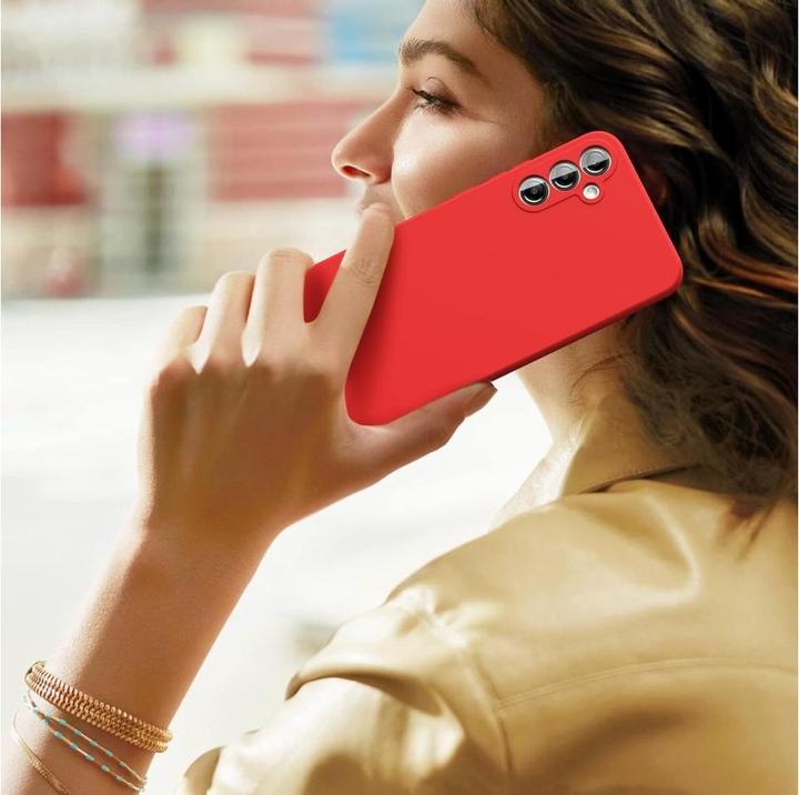 Actual product image Screenguard Samsung Galaxy A34 5G Liquid Silicone Case Cover (Samsung Galaxy A34 5G)