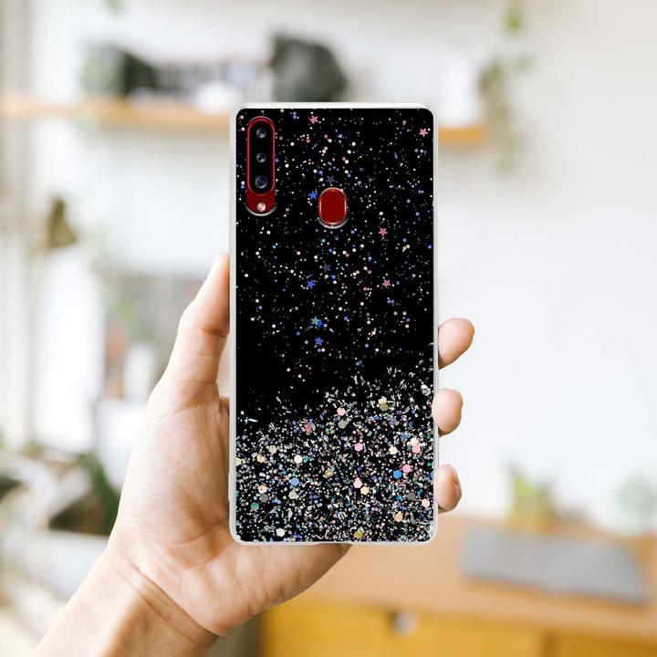 Produktbild Cadorabo TPU Cover funkelnder Glitter (Samsung Galaxy A20s)