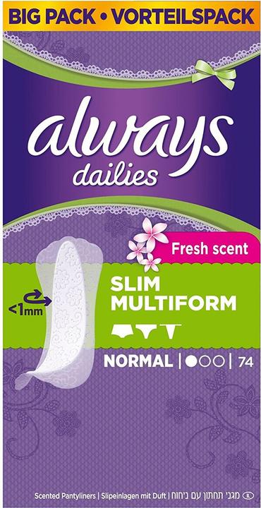 Always Multiform Fresh (74 x, Slipeinlagen)