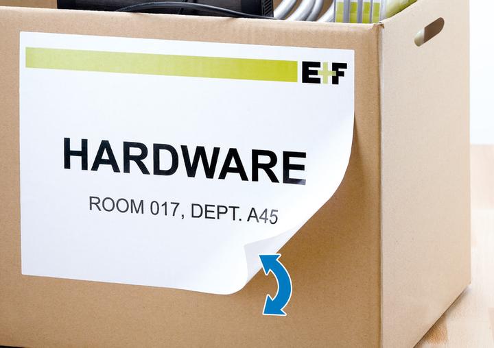 Actual product image HERMA A4 removable labels