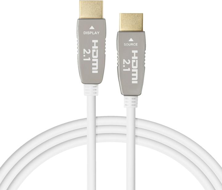 Immagine prodotto Celexon Cavo attivo UHD a fibra ottica HDMI 2.1 8K da 25 m, bianco (25 m, HDMI)