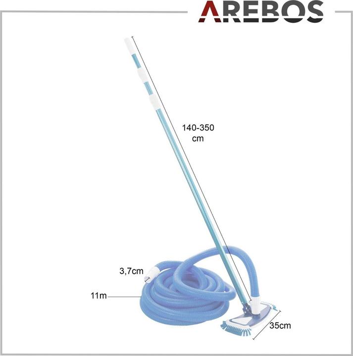 Image du produit Arebos Nettoyeur de fond de piscine