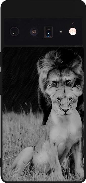 Image du produit PhoneLook Coque Silicone rigide noir Angry lions (Google Pixel 6 Pro)