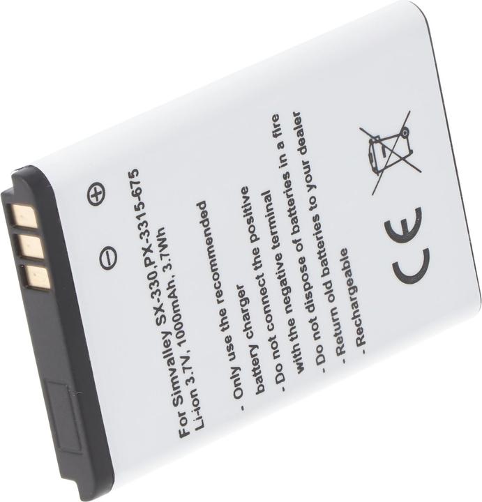 Immagine prodotto AccuCell Akku Simvalley SX-330, PX-3315-675