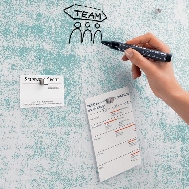Actual product image Sigel Glass magnetic board Artverum with design (Magnet board, 130 x 55 cm)