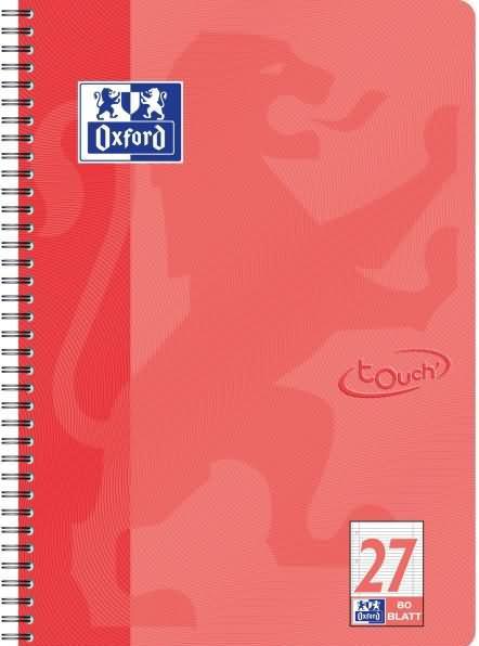 Actual product image Oxford College notepad Touch (A4+, Lined, Hardcover)