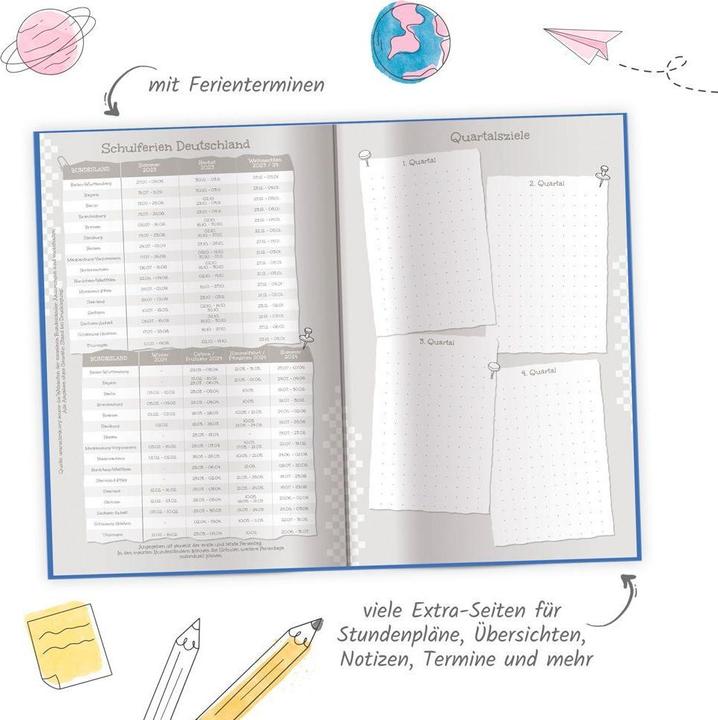 Produktbild Schülerkalender Specials mit Wattierung Peace 23/24 (Harter Einband, Deutsch)