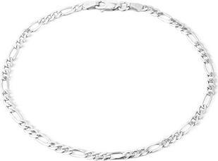 Actual product image JVD Timeless Silver Figaro Chain Bracelet SVLCGADBSJ18022