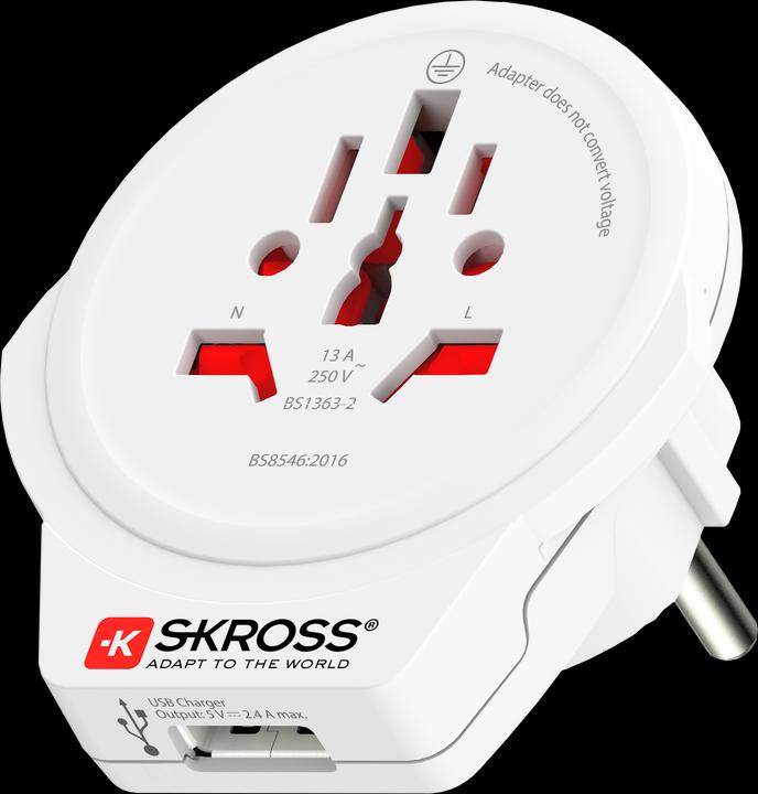 Image du produit Skross PRO-WORLD & USB - Adaptateur de voyage