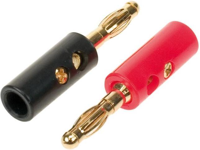 Image du produit Goldline Fiche banane 1 x rouge / 1 x noir 2.5 mm
