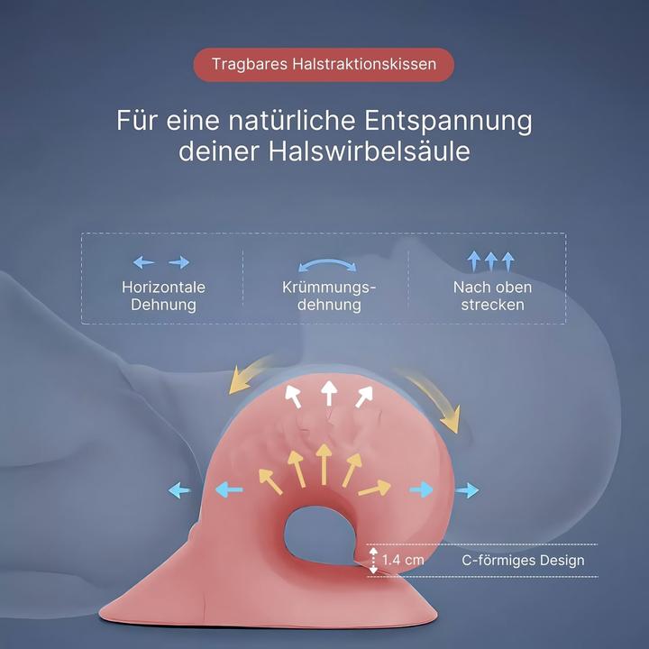 Produktbild Hermex Nackenstütze Nackenkissen Nacken-Massagekissen Massagekissen Nackenstützkissen