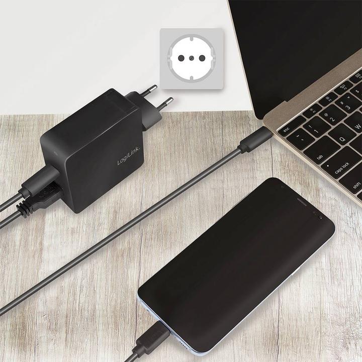 Produktbild LogiLink USB Steckdosenadapter (65 W)