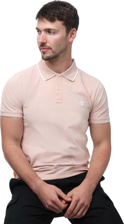 Actual product image Timberland Mens Printed Short-Sleeved Polo Shirt (XL)
