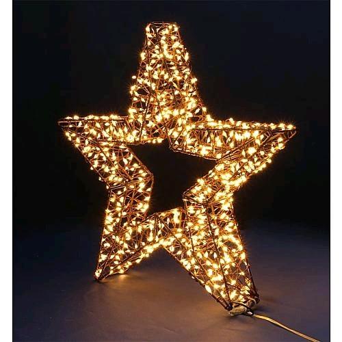Actual product image Lotti brown LED star 35 cm