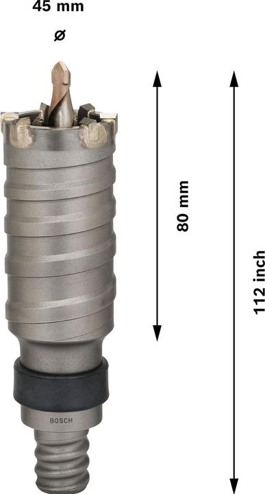 Produktbild Bosch Professional Zubehör PRO SDS max-5 Core Cutter, 45 x 80 x 112 mm (45 mm)