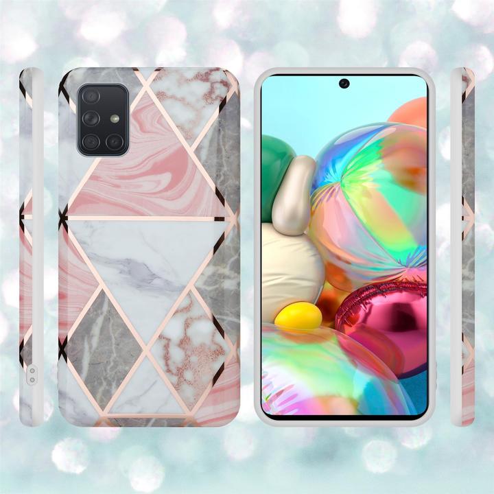 Actual product image Cadorabo IMD TPU Colorful Marble Cover (Samsung Galaxy A51 5G)