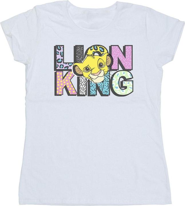 Actual product image Disney Womens/Ladies The Lion King Pattern Logo Cotton T-Shirt (M)
