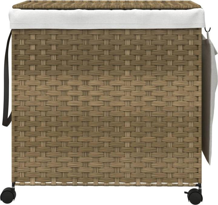 Actual product image VidaXL Laundry basket with castors 60x35x60.5 cm rattan, material