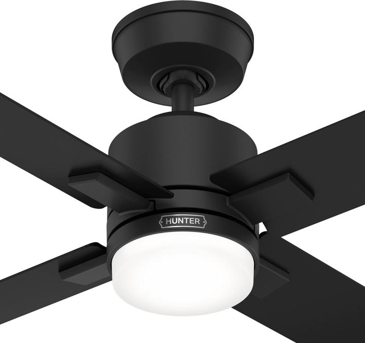 Actual product image Hunter Fans DC Deckenventilator Mila Schwarz mit LED & Fernbedienung (44 dB)