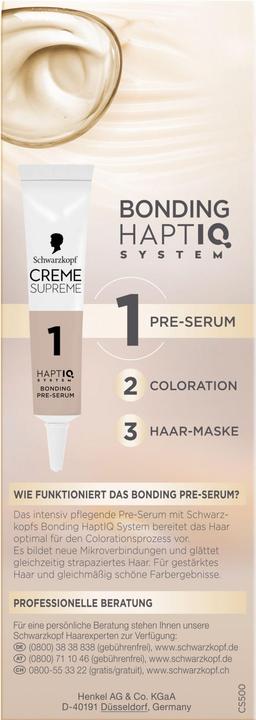 Actual product image Schwarzkopf Creme Supreme Creme Supreme Coloration 5-0 Natürliches Braun (5-0 Natural brown)